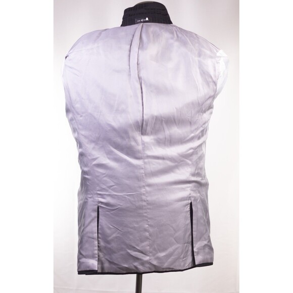 Michael Kors 44L Men Black Striped 3-Button Wool Blazer Suit Jacket Sport Coat - Picture 12 of 13